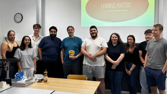 Gruppenbild WBK Online Leistungskurs Englisch mit Prof. Stein