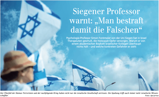 2024_07_12 Foto des Artikels in der Siegener Zeitung