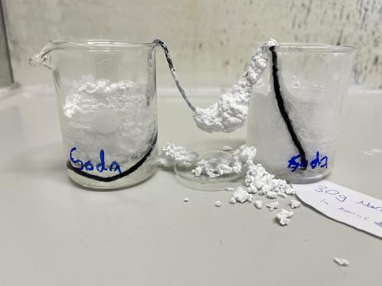 Sodaversuch - Nachher
