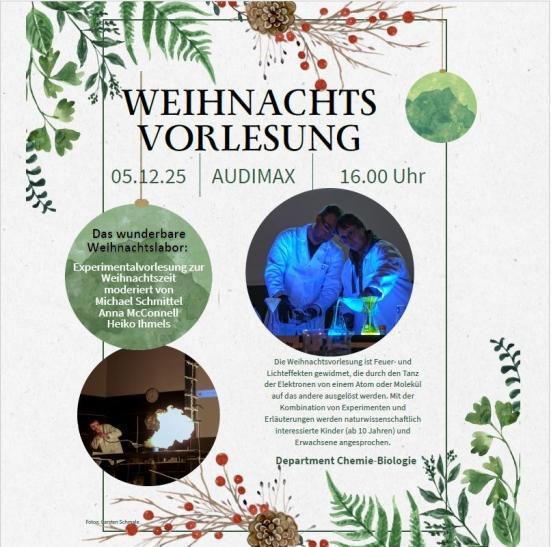 Organische Chemie, Weihnachtsvorlesung