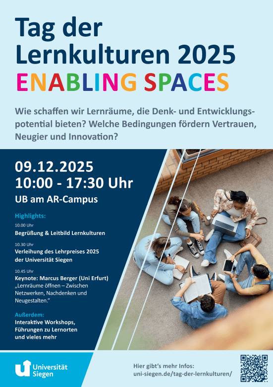 Poster mit Werbung für den Tag der Lernkulturen 2025