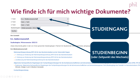 Screenshot der Folie