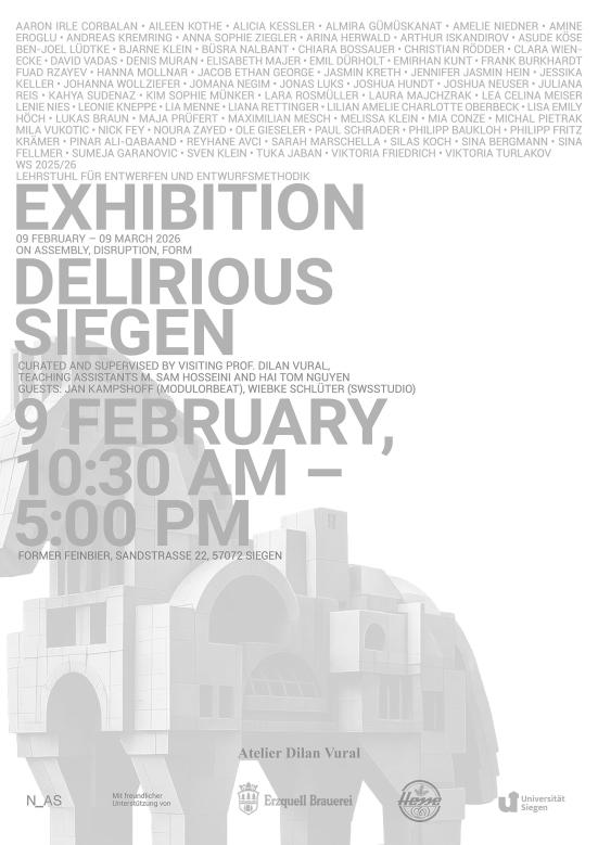 DELIRIOUS SIEGEN – On Assembly, Disruption, Form