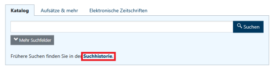Screenshot wie man auf die Suchhistorie zugreifen kann