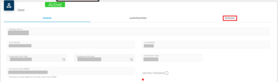 IDABUS User Account overview