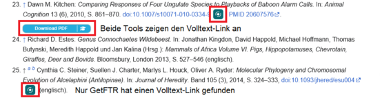 Linkbeispiele im Wikipedia Artikel "Gnus"