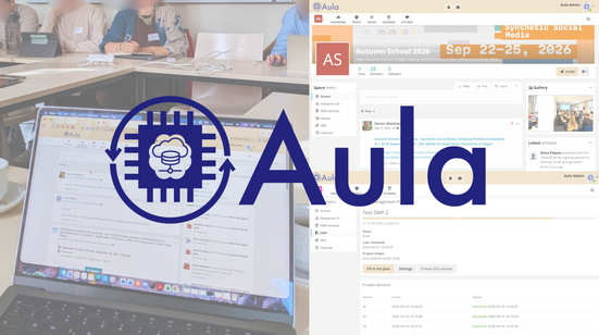 This image is snaps and collection of Aula being used in Autumn School