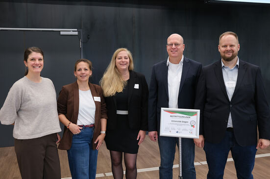 Fachtagung Sicherheit mit Anne Herr, Boglarka Beyer-Rickes, Iris Litty, Michael Schmidt und Maximilian Faßbender.
