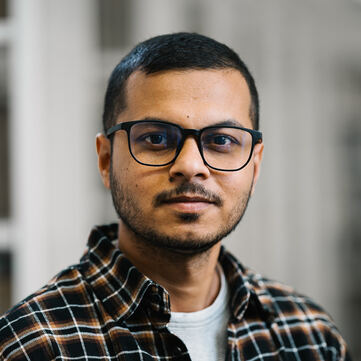 Image of a close of photo of the person named: Sourav Bhattacharjee