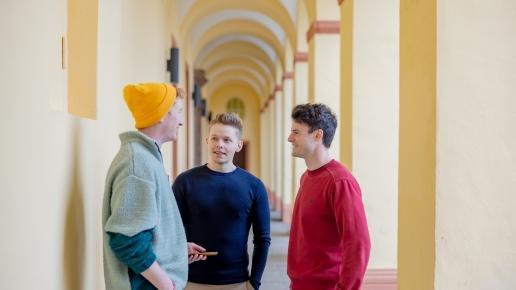 Studierende am Campus Unteres Schloss