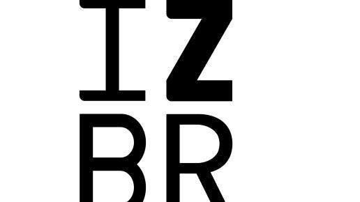 Das Logo des IZBR: Die vier Buchstaben in unterschiedlichen Fonts.
