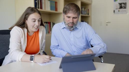Beratung einer Studierenden