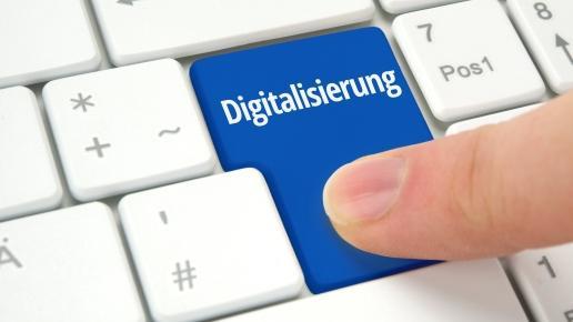 Digitalisierung, Tastatur, Finger