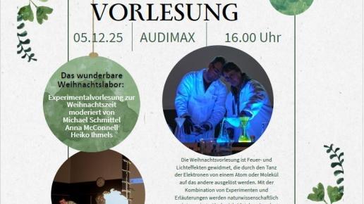 Organische Chemie, Weihnachtsvorlesung