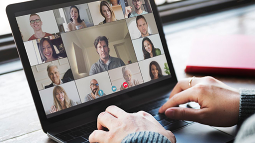 Colleagues having a video conference during the coronavirus pandemic by rawpixel.com