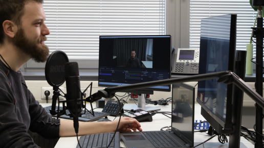 Open Broadcast Software Arbeitsplatz