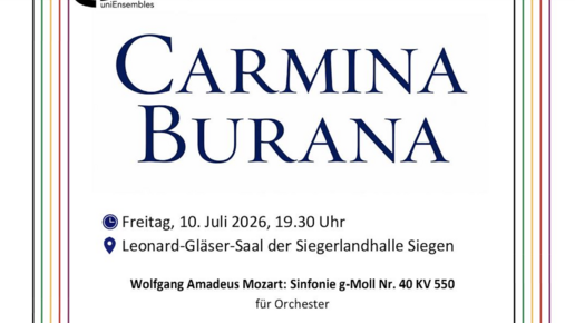 Plakat - uniKonzert (Carmina Burana)