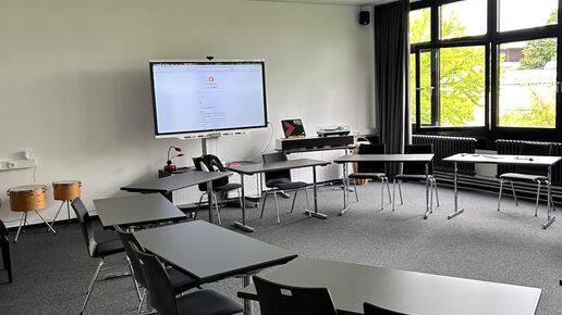 Seminarraum der Musikpädagogik