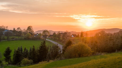 Sonnenuntergang im Sauerland