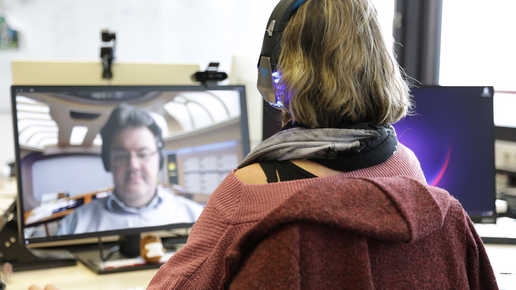 Personen in einer Videokonferenz