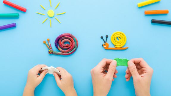 Sommerliche Knetfiguren