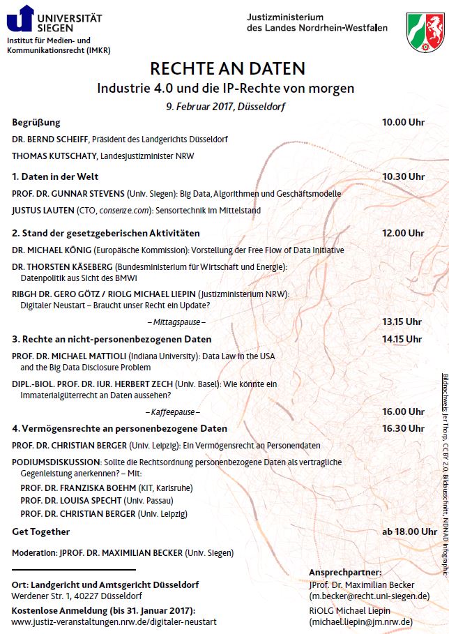 Tagungsprogramm Düsseldorf