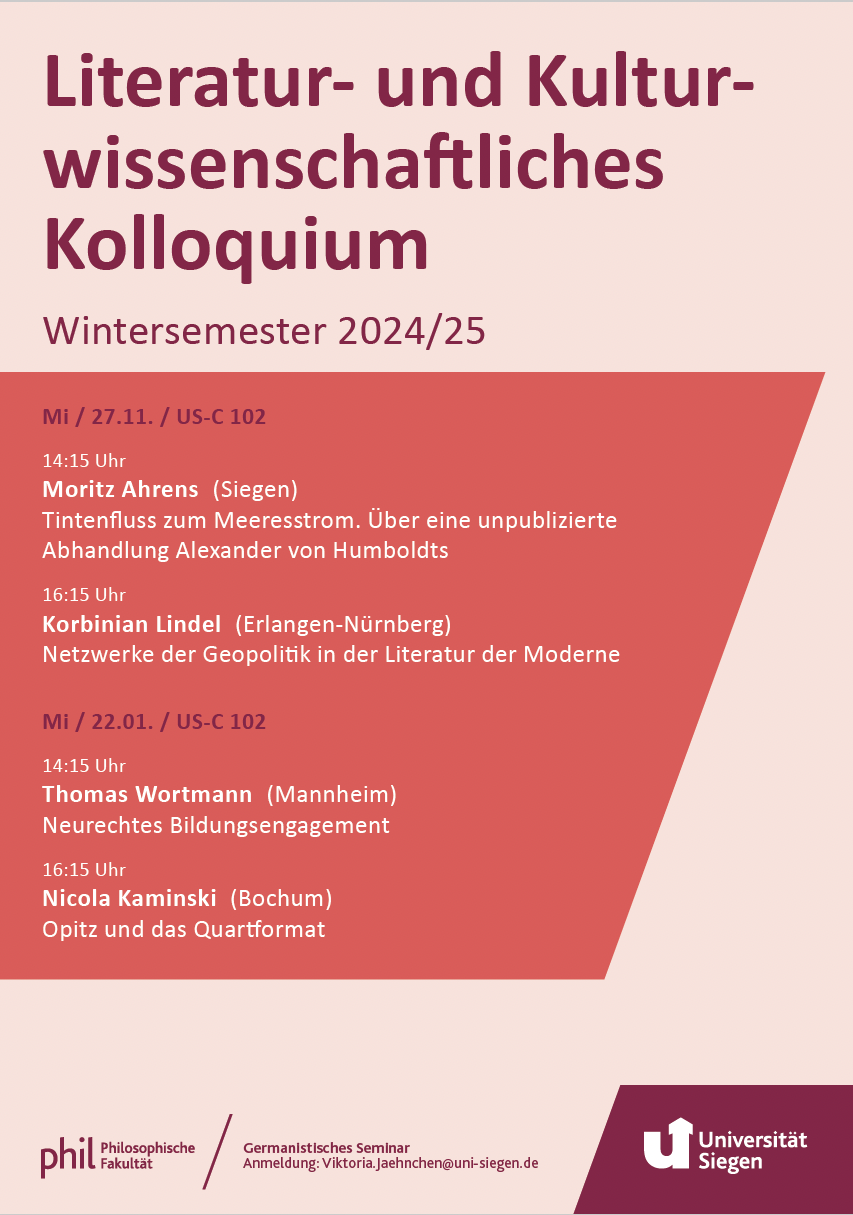 Kolloquium WiSe 24/25