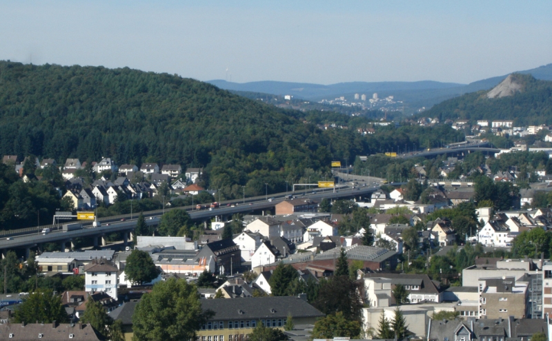 HTS-Trasse durch Siegen