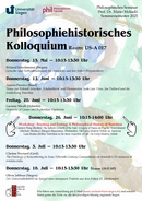 Philosophiehistorisches Kolloquium SoSe25