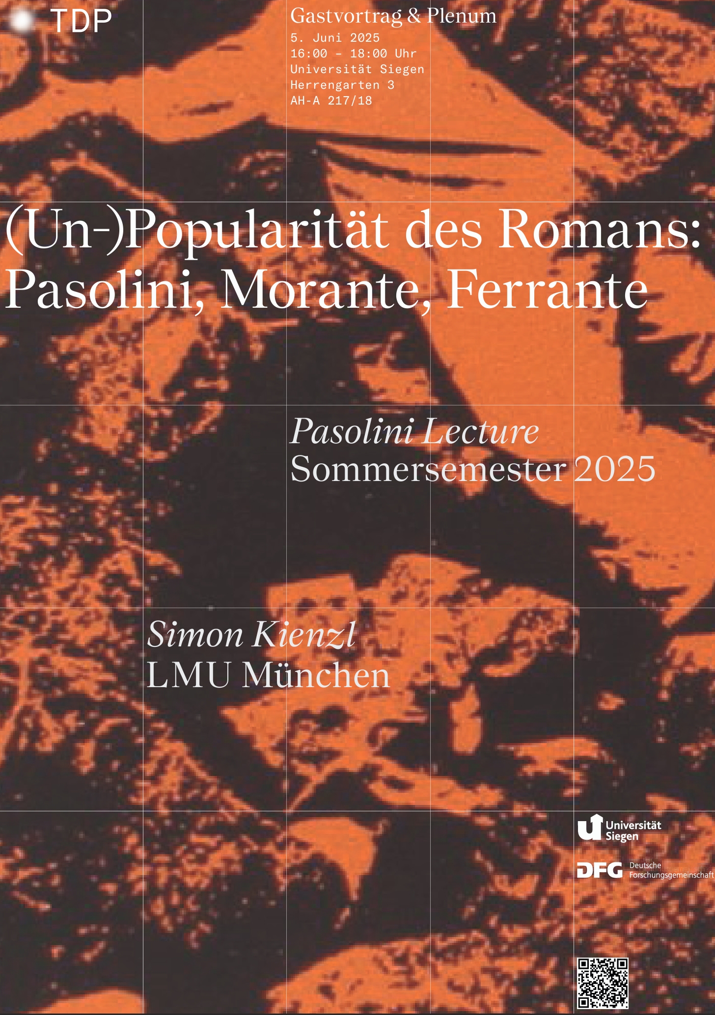(Un-)Popularität des Romans: Pasolini, Morante, Ferrante
