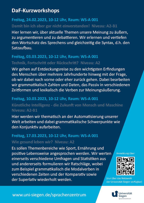 DaF-Kurzworkshops
