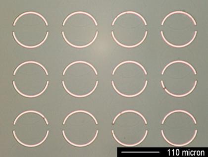 Biochip, 3x4 Array auf SI-Wafer