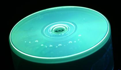 Farbstoffbeschichtete Dye Laser Disc (DLD)