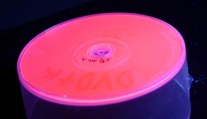 Farbstoffbeschichtete Dye Laser Disc (DLD)