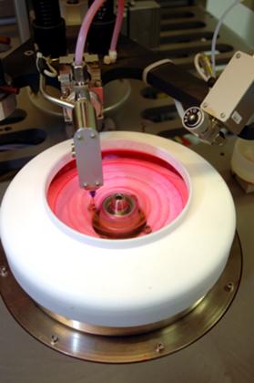 Farbbeschichtung einer Dye Lase Disc (DLD)