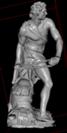 Gianlorenzo Berninis Skulptur 'David' als 3D-Bild