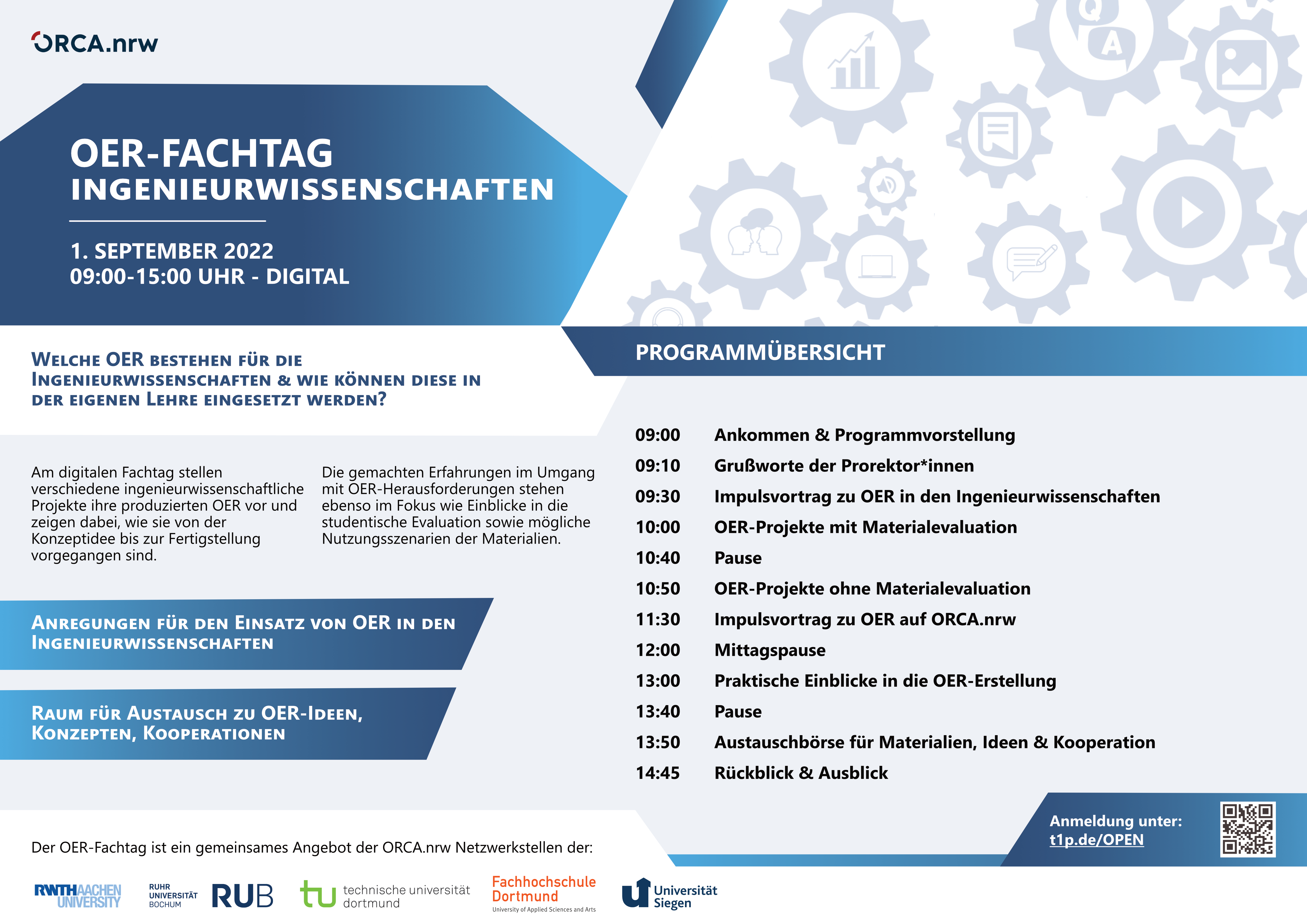 Flyer OER-Fachtag Ingenieurwissenschaften