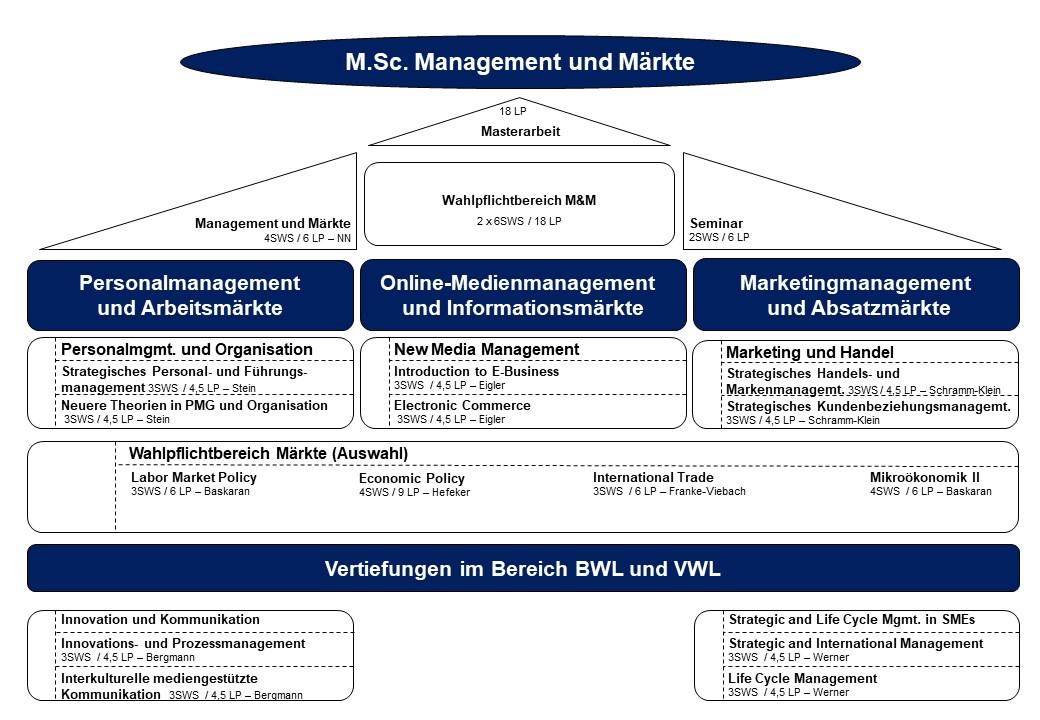 studienstruktur Management und märkte